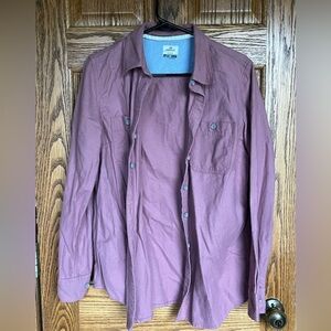 Pink flannel button down